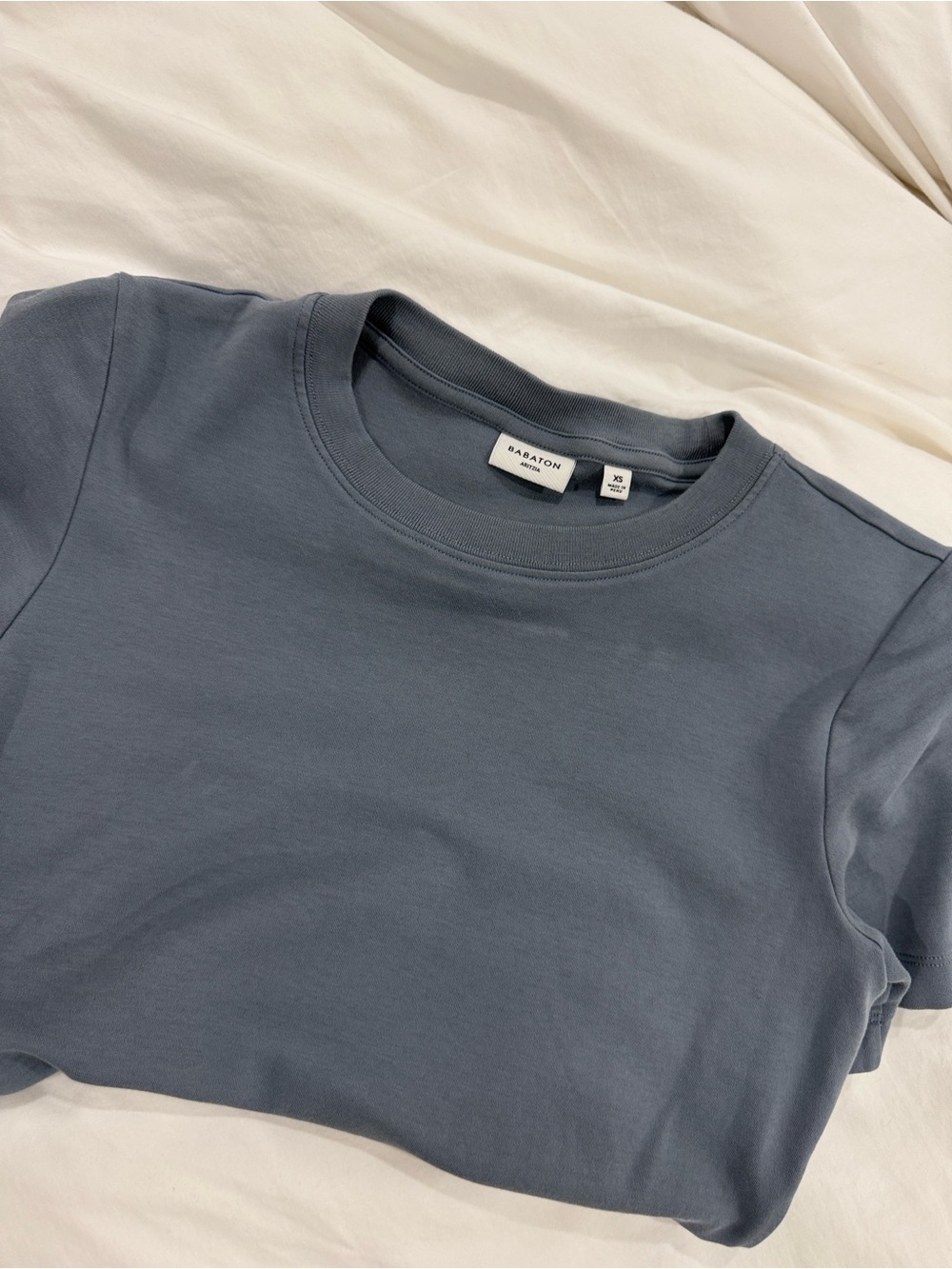 Babaton Kids Slate Blue Short Sleeve Crew Tee
